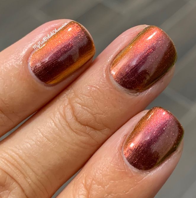 Skinny Latte – Rose Gold Metallic Gel Nail Polish | 14 Day Manicure